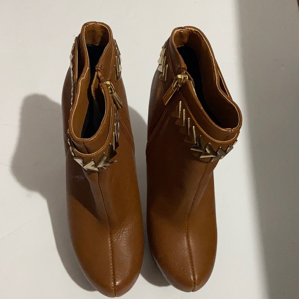 Peanut butter color ankle boots